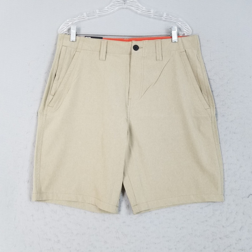 Denali Shorts Mens 34 Heather Khaki Stretch Hybrid Walk D427752S Performance